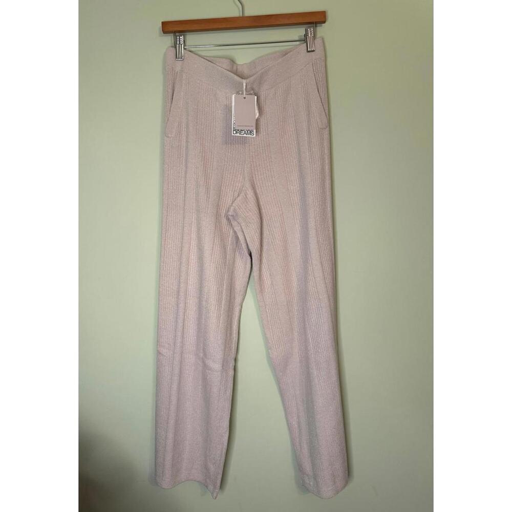 NWT! Barefoot Dreams CozyChic® Ultra Lite® Metallic Ribbed Pajama Pants Size M
